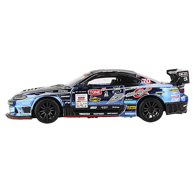 Nissan Silvia (S15) D-MAX RHD (Right Hand Drive) #70 Masashi Yokoi "D-MAX Racing" "D1 Grand Prix" (2023) Limited Edition 1/64 Diecast Model Car by Mini GT