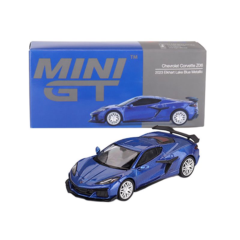 Mini GT Chevrolet Corvette Z06 2023 Elkhart Lake Blue Metallic