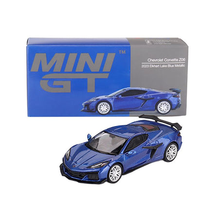 Mini GT Chevrolet Corvette Z06 2023 Elkhart Lake Blue Metallic