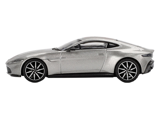 Aston Martin DB10 Silver Metallic 007 James Bond "Spectre" (2015) Movie Limited Edition 1/64 Diecast Model Car by Mini GT