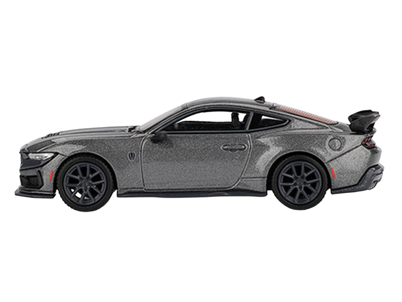 2024 Ford Mustang Dark Horse Carbonized Gray Metallic Limited Edition 1/64 Diecast Model Car by Mini GT