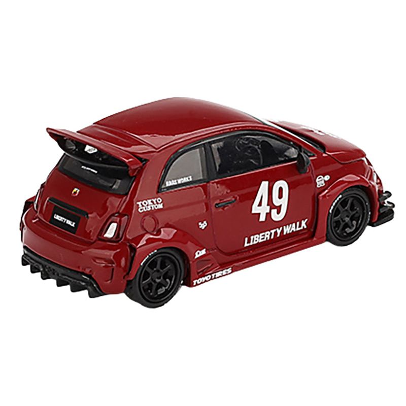 Red Liberty Walk Fiat 500 toy car #49