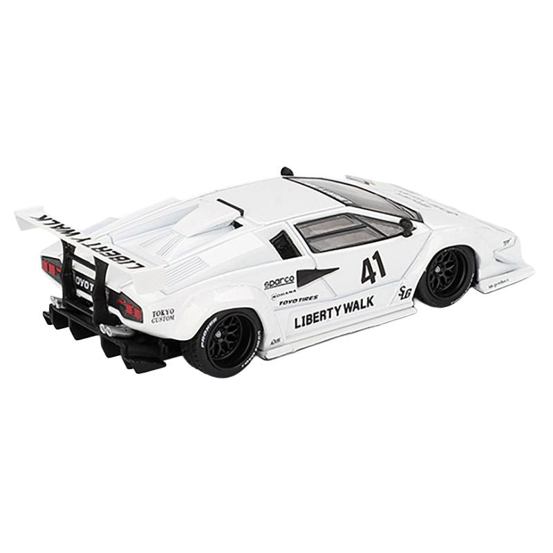 Lamborghini Countach LB-WORKS #41 White Limited Edition 1/64 Diecast