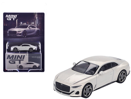 Bentley Batur Bonneville Pearl White Metallic Limited Edition 1/64 Die Cast Model Car by Mini GT