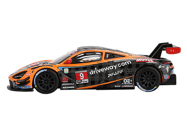 McLaren 720S GT3 EVO #9 James Hinchcliffe - Oliver Jarvis - Marvin Kirchhofer - Alexander Rossi "Pfaff Motorsports" IMSA "24 Hours of Daytona" (2024) Limited Edition 1/64 Diecast Model Car by Mini GT
