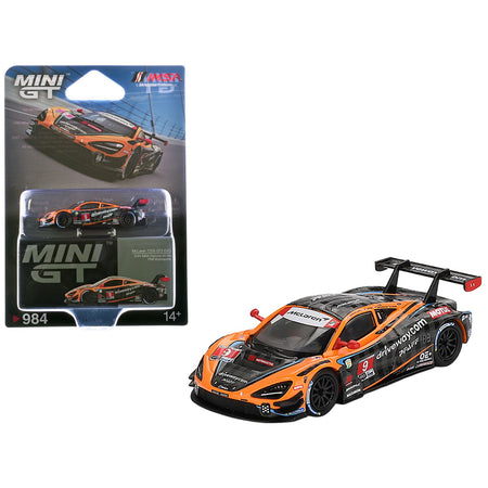McLaren 720S GT3 EVO #9 James Hinchcliffe - Oliver Jarvis - Marvin Kirchhofer - Alexander Rossi "Pfaff Motorsports" IMSA "24 Hours of Daytona" (2024) Limited Edition 1/64 Diecast Model Car by Mini GT