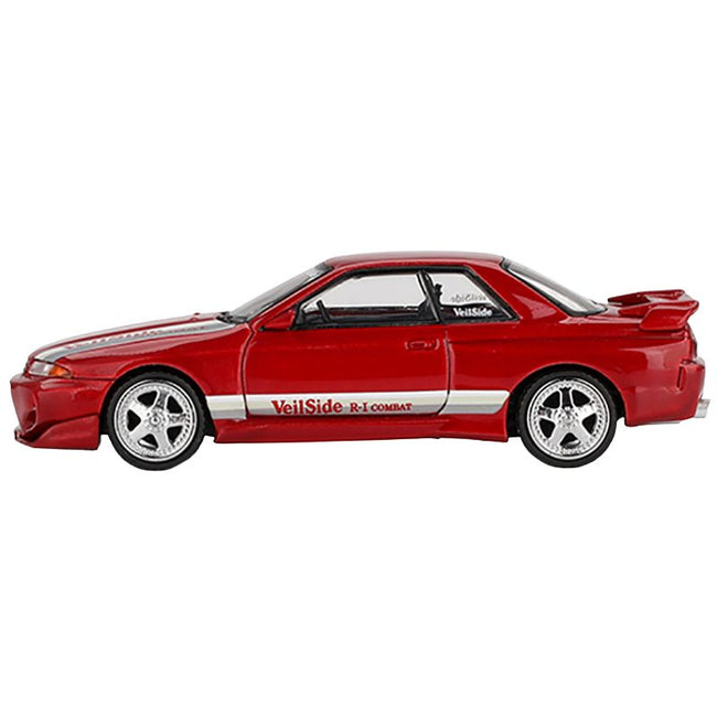 Nissan Skyline GT-R (R32) RHD (Right Hand Drive) "Veilside Combat C-I" Gem Red Metallic Limited Edition 1/64 Diecast Model Car by Mini GT