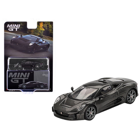 Jaguar C-X75 "Test Car" Black Carbon Limited Edition 1/64 Diecast Model Car by Mini GT
