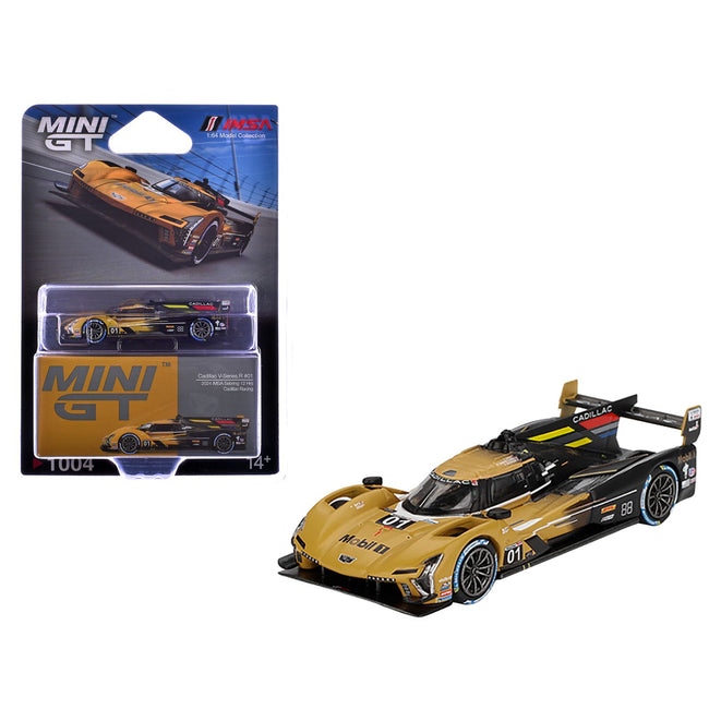 Cadillac V-Series.R #01 Sebastien Bourdais - Scott Dixon - Renger van der Zande "Cadillac Racing" 2nd Place IMSA "12 Hours of Sebring" (2024) Limited Edition 1/64 Diecast Model Car by Mini GT