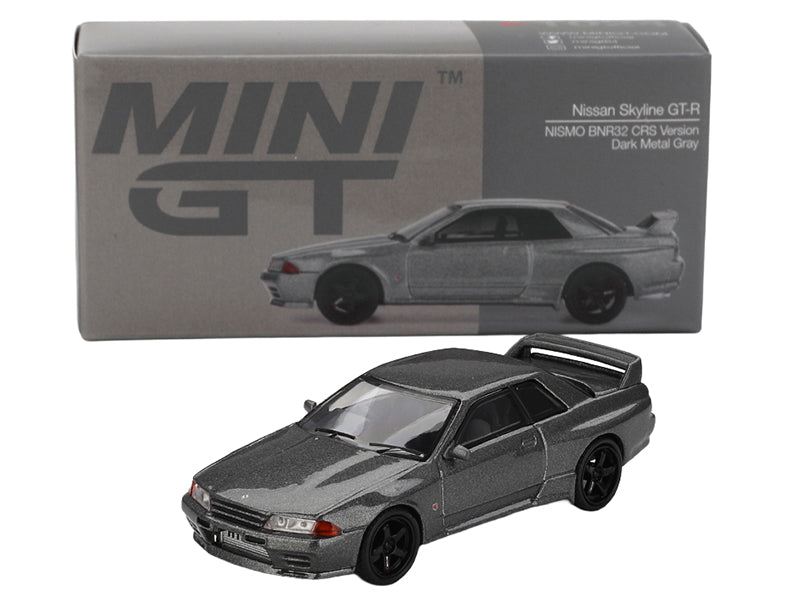 Mini GT Nissan Skyline GT-R Dark Metal Gray model car