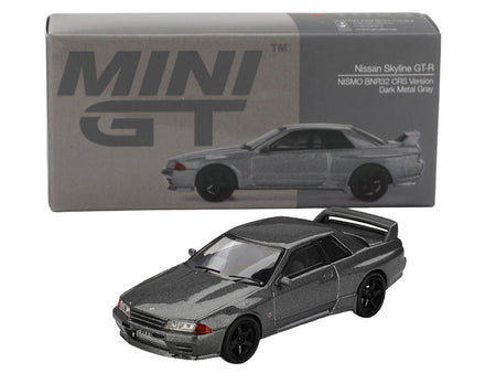 Mini GT Nissan Skyline GT-R Dark Metal Gray model car