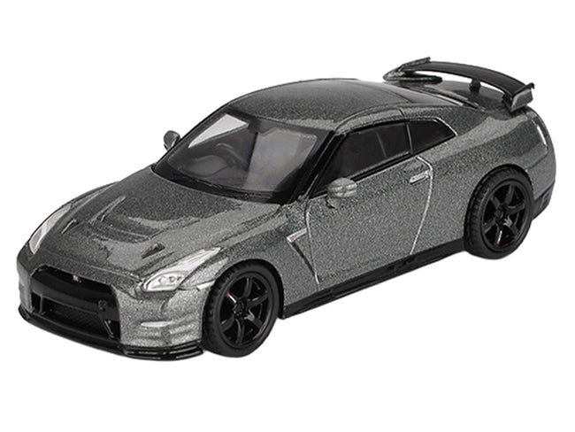 Nissan GT-R Nismo R35 CRS Version RHD (Right Hand Drive) Dark Metal Gray Metallic Limited Edition 1/64 Diecast Model Car by Mini GT