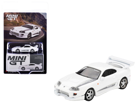 Toyota Supra "VeilSide Combat V-I" White Limited Edition 1/64 Die Cast Model Car by Mini GT