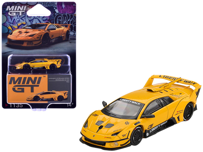 Lamborghini Murcielago GT EVO LB-Silhouette Works Yellow Limited Edition 1/64 Diecast Model Car by Mini GT