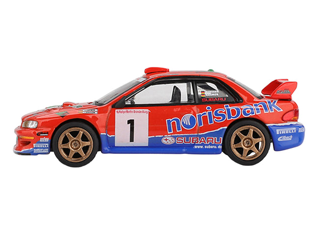 Subaru Impreza WRC97 #1 Armin Kremer - Fred Berssen Champion "Deutsche Rallye Meisterschaft (DRM)" (1999) Limited Edition 1/64 Diecast Model Car by Mini GT