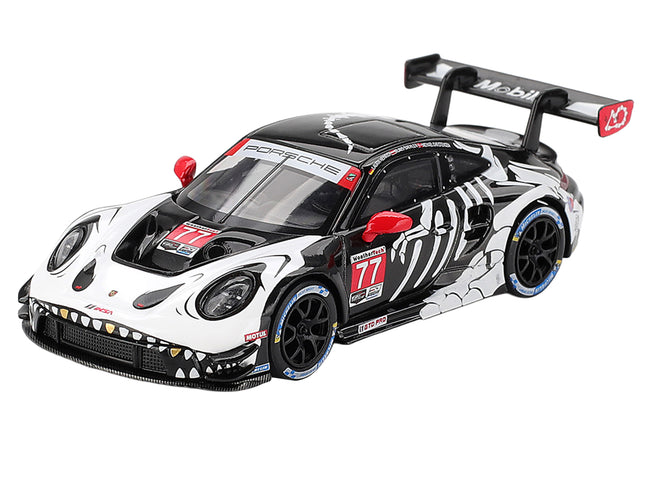 Porsche 911 GT3 R #77 Klaus Bachler - Laurin Heinrich - Michael Christensen "AO Racing Skeleton Rexy" GTD Pro IMSA "Petit Le Mans" (2025) Limited Edition 1/64 Diecast Model Car by Mini GT