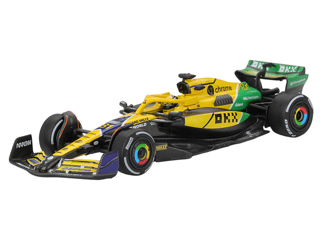 McLaren MCL38 #81 Oscar Piastri 2nd Place Formula One F1 "Monaco GP" (2024) Limited Edition 1/64 Diecast Model Car by Mini GT