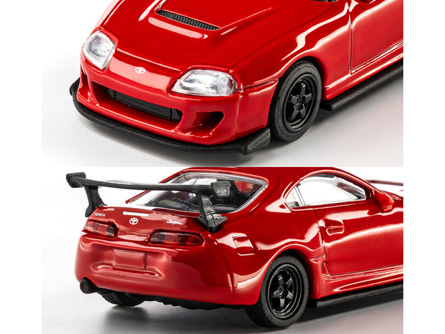 1995 Toyota Supra RHD (Right Hand Drive) Red "Collection" Series 1/64 Diecast Model Car by Majorette