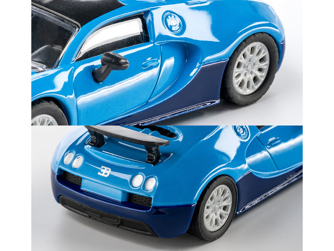 2005 Bugatti Veyron 16.4 Super Sport Blue "Collection" Series 1/64 Diecast Model Car by Majorette