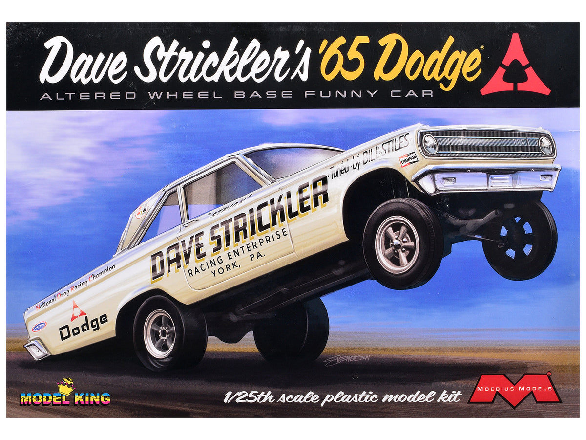 Skill 3 Model Kit Dave Strickler's 1965 Dodge AWB Funny Car 1/25 Scale Model by Moebius