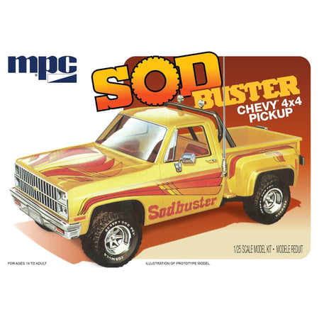 MPC 1981 Chevy Stepside Pickup Sod Buster 1:25 Scale Model Kit