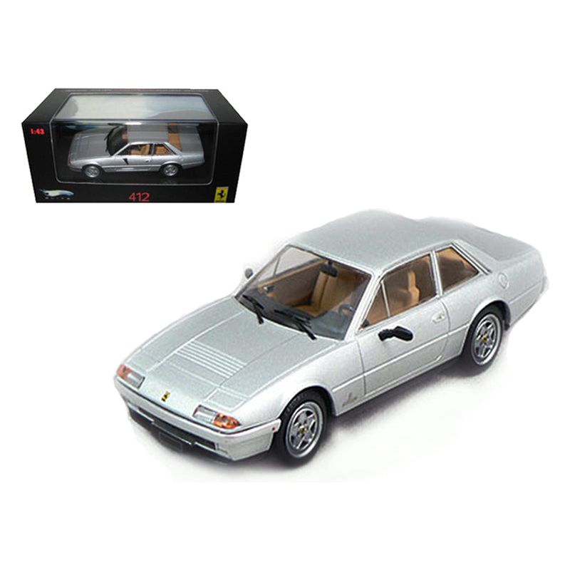 Ferrari 412 Silver Limited Edition Elite 1/43 Diecast Model Car by Hot Wheels