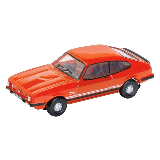 Ford Capri Mk3 RHD (Right Hand Drive) Sebring Red 1/148 (N) Scale Diecast Model Car by Oxford Diecast