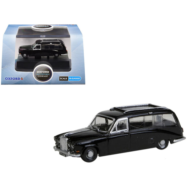Daimler DS420 Hearse Black 1/148 (N) Scale Diecast Model Car by Oxford Diecast