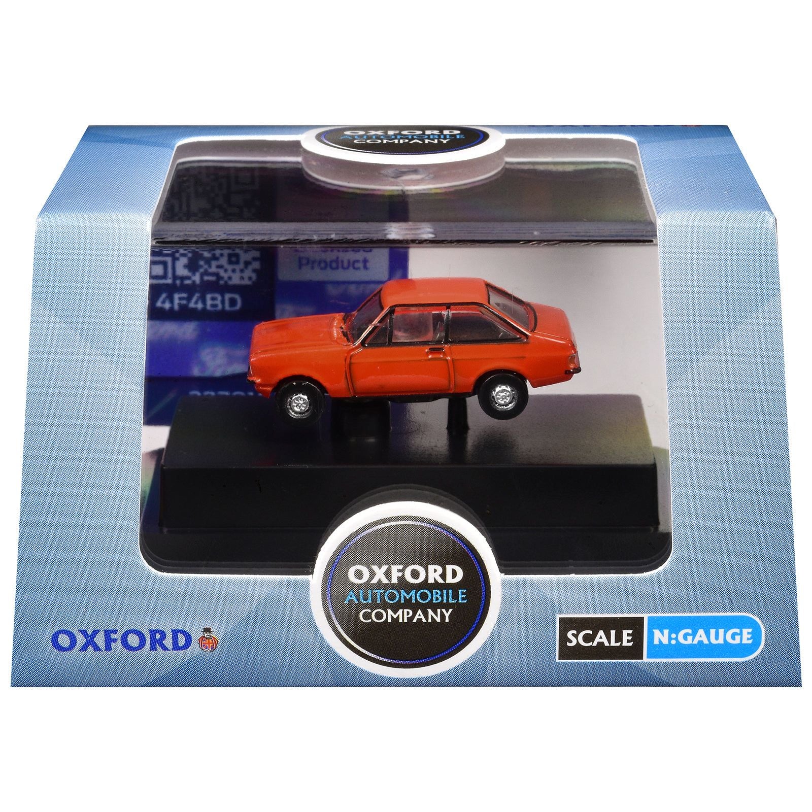 Ford Escort Mk2 RHD (Right Hand Drive) Carnival Red 1/148 (N) Scale Diecast Model Car by Oxford Diecast