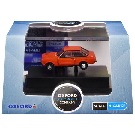 Ford Escort Mk2 RHD (Right Hand Drive) Carnival Red 1/148 (N) Scale Diecast Model Car by Oxford Diecast