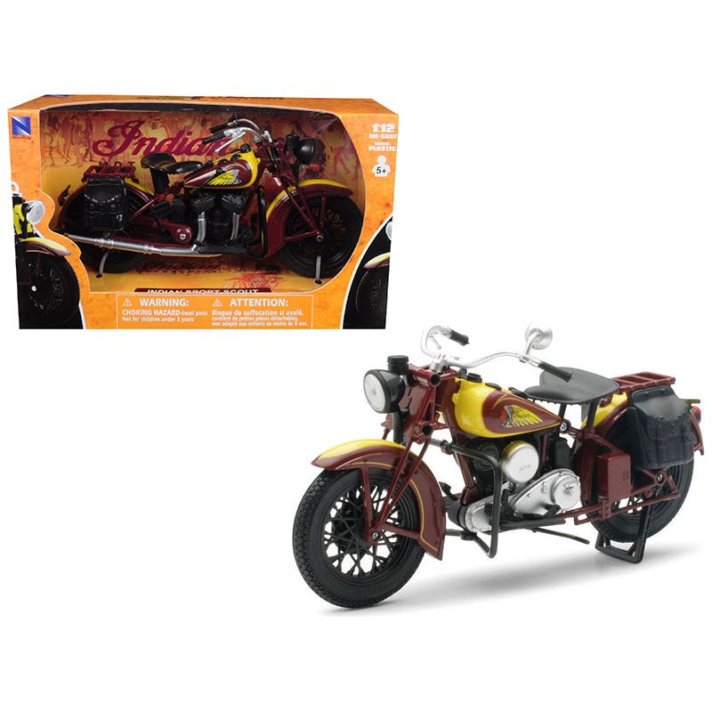 1934 Indian Sport Scout Bike 1/12 Diecast Motorcycle Model by New Ray