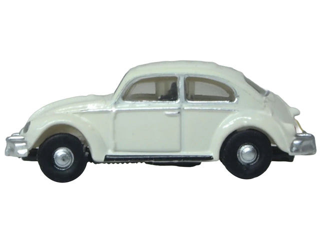 Volkswagen Beetle White 1/148 (N) Scale Diecast Model Car by Oxford Diecast