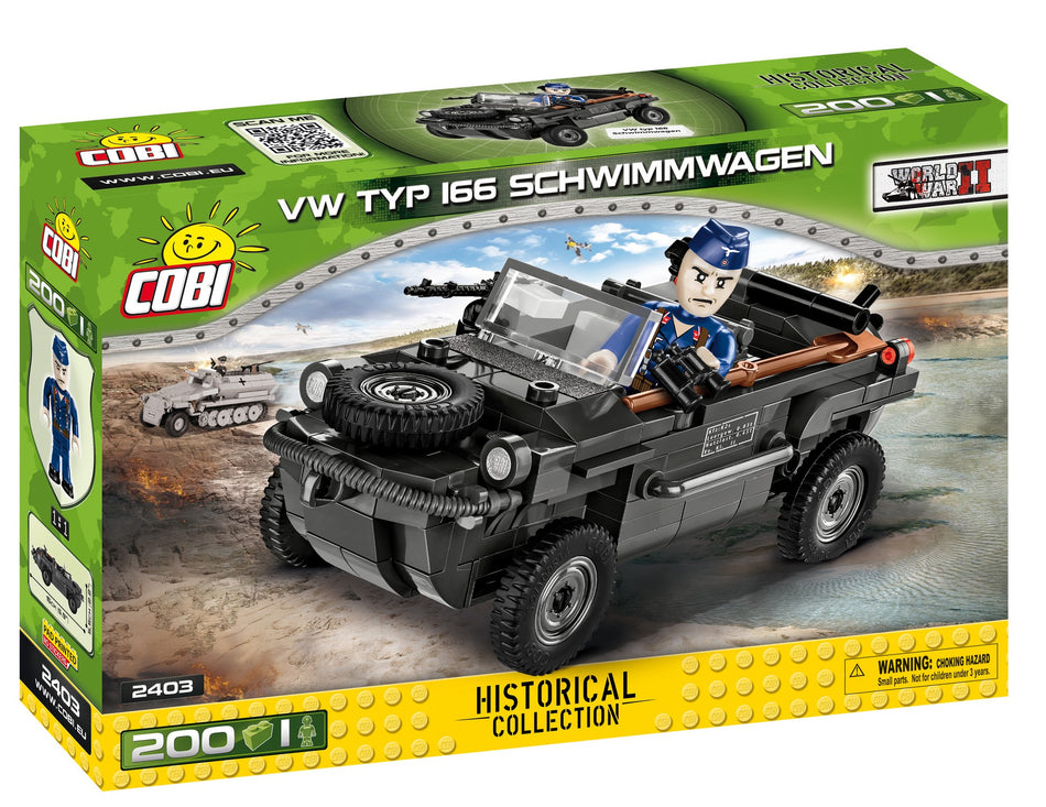 Cobi 200pcs HC WWII VW Typ 166 Schwimmwagen