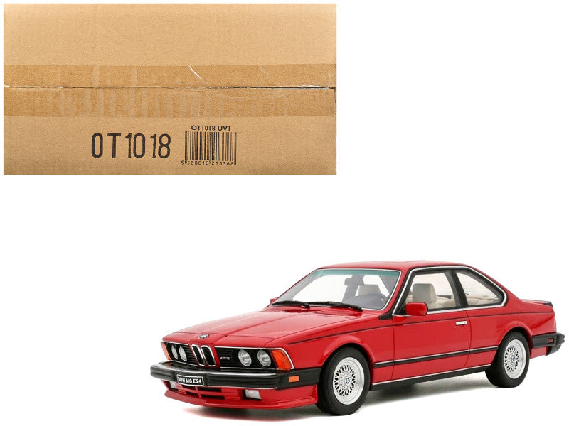 1986 BMW E24 M6 Henna Red Limited Edition to 3000 pieces Worldwide 1/18 Model Car by Otto Mobile