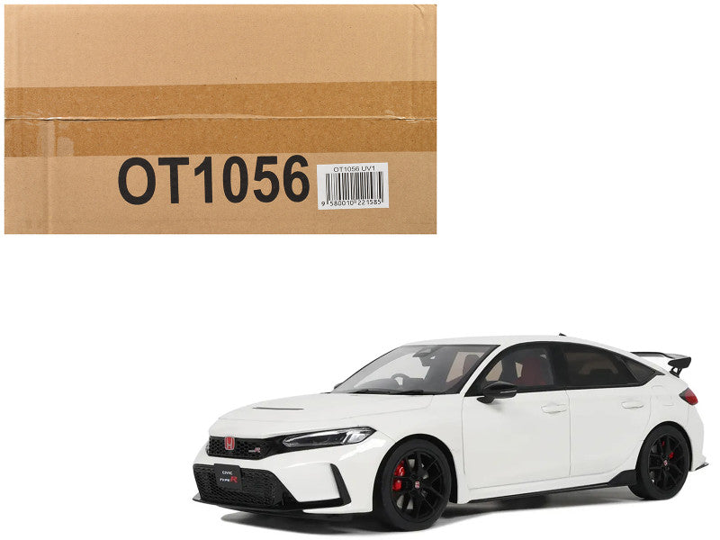 2022 Honda Civic Type R (FL5) RHD (Right Hand Drive) Championship White Limited Edition to 2500 pieces Worldwide 1/18 Model Car by Otto Mobile