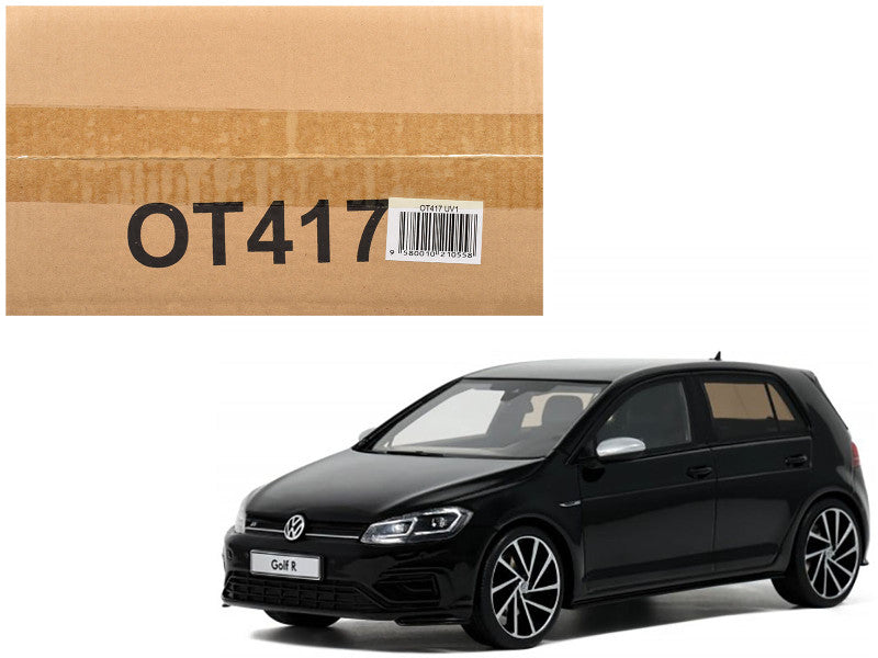 2017 Volkswagen Golf VII R 5 Deep Black Limited Edition to 2000 pieces Worldwide 1/18 Model Car by Otto Mobile