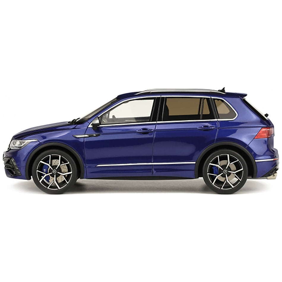 2021 Volkswagen Tiguan R Lapiz Blue Metallic Limited Edition to 1500 pieces Worldwide 1/18 Model Car by Otto Mobile