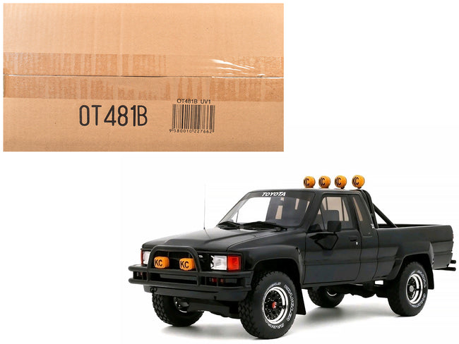 1985 Toyota Hilux SR5 Pickup Truck Black Limited Edition to 3000 pieces Worldwide 1/18 Model Car by Otto Mobile