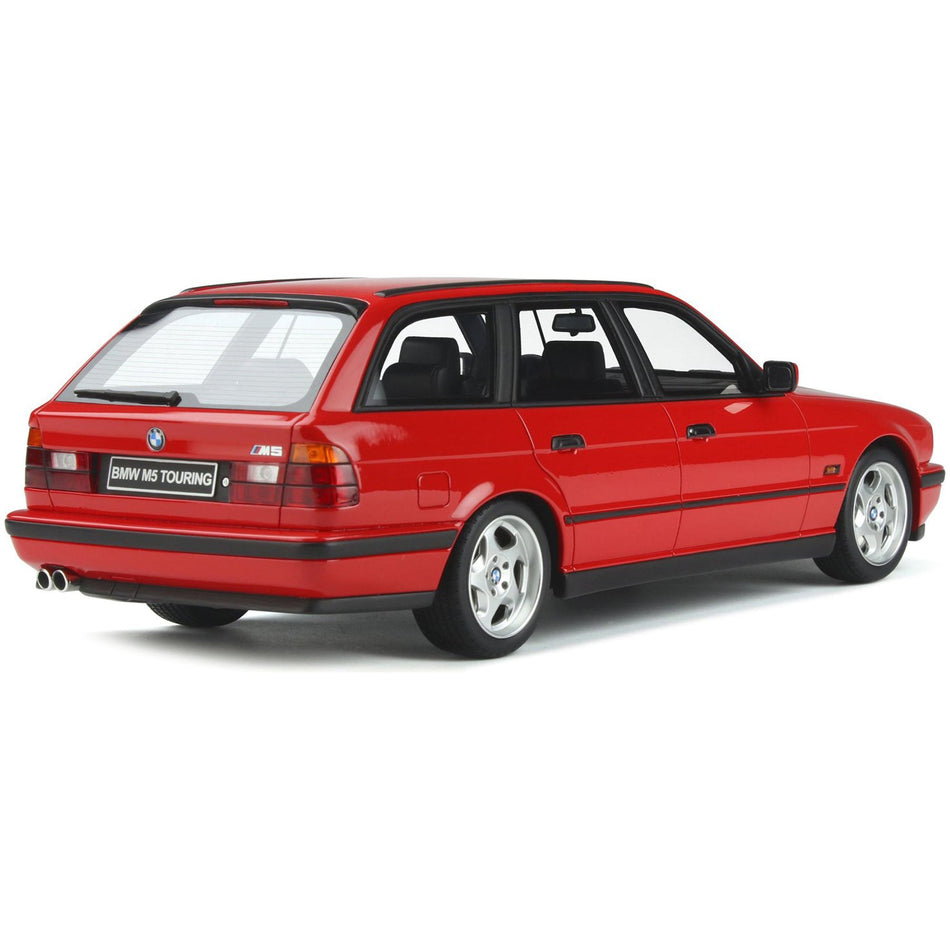 1994 BMW M5 E34 Touring Mugello Red Limited Edition to 3000 pieces Worldwide 1/18 Model Car by Otto Mobile