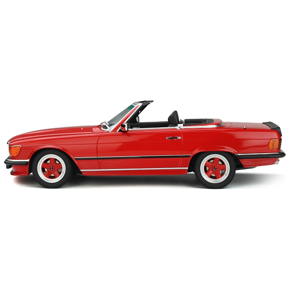 1986 Mercedes-Benz R107 500 SL AMG Signal Red Limited Edition to 2000 pieces Worldwide 1/18 Model Car by Otto Mobile