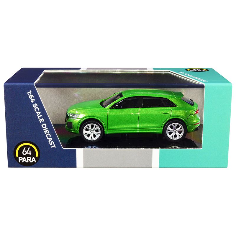 Audi RS Q8 Java Green Metallic 1/64 Diecast Model Car by Paragon