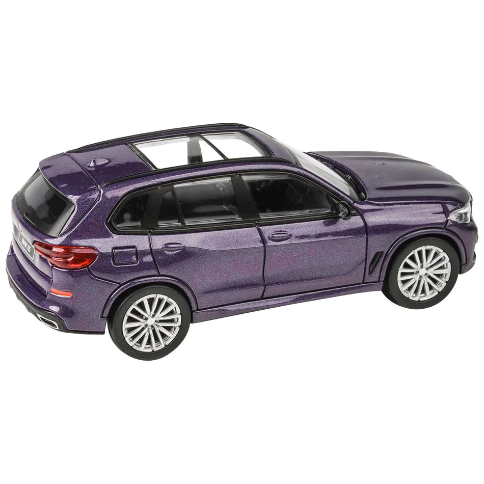 2018 BMW X5 Daytona Violet Metallic with Sunroof 1/64 Diecast Model Car by Paragon Models