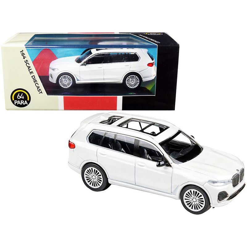 BMW X7 White 1/64 Diecast Model Car by Paragon