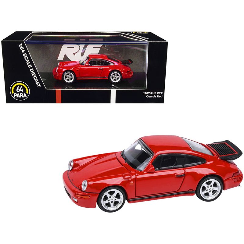 1987 RUF CTR Guards Red 1/64 Diecast Model Car by Paragon Models