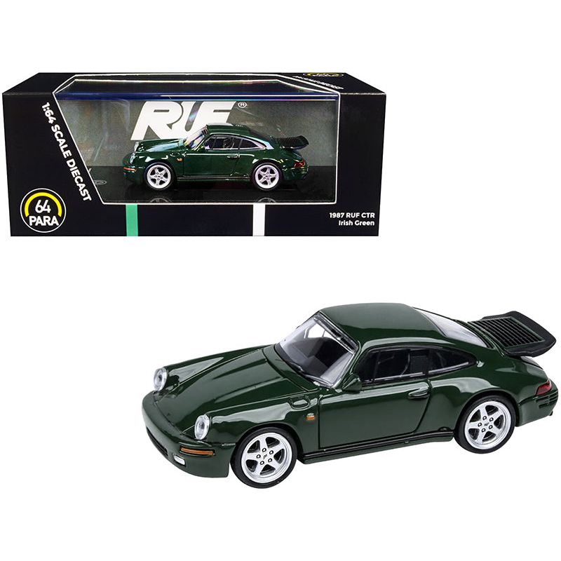 1987 RUF CTR Irish Green 1/64 Diecast Model Car by Paragon Models