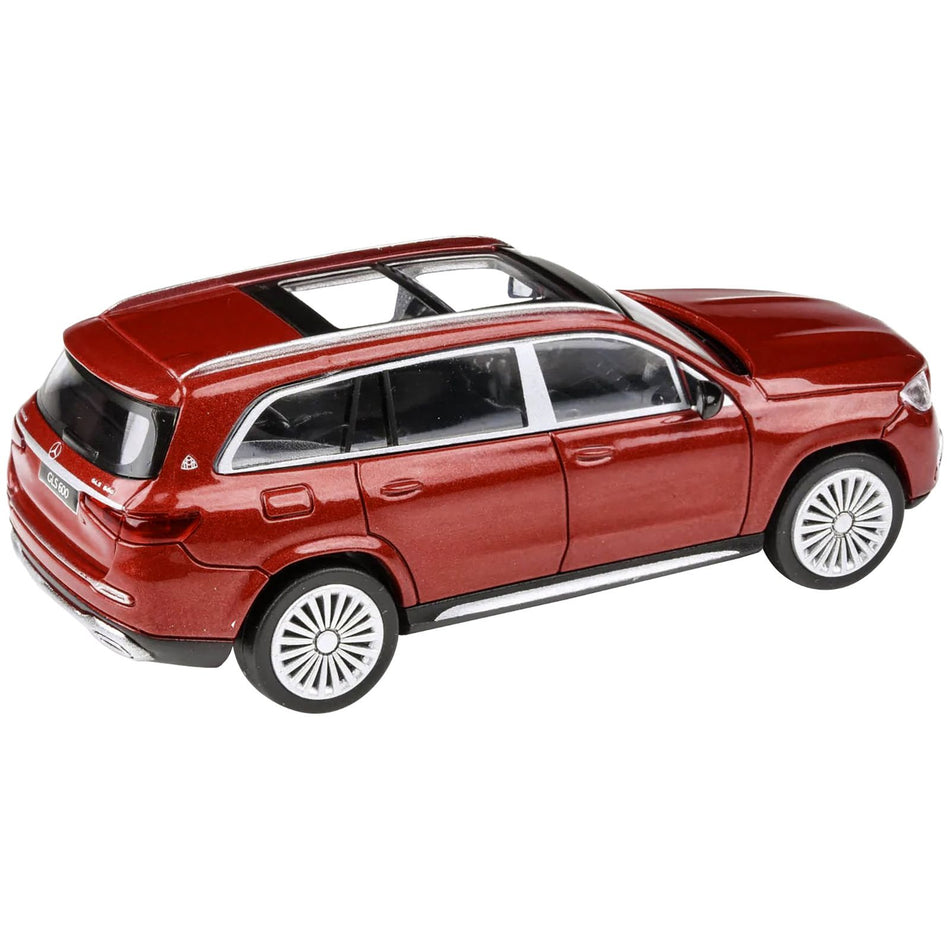 2020 Mercedes-Maybach GLS 600 with Sunroof Red Metallic 1/64 Diecast Model Car by Paragon