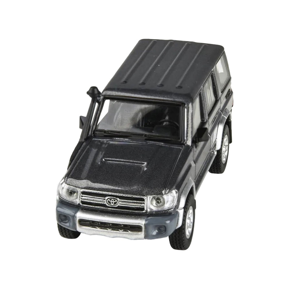 2014 Toyota Land Cruiser 76 Graphite Gray Metallic 1/64 Diecast Model Car by Paragon Models