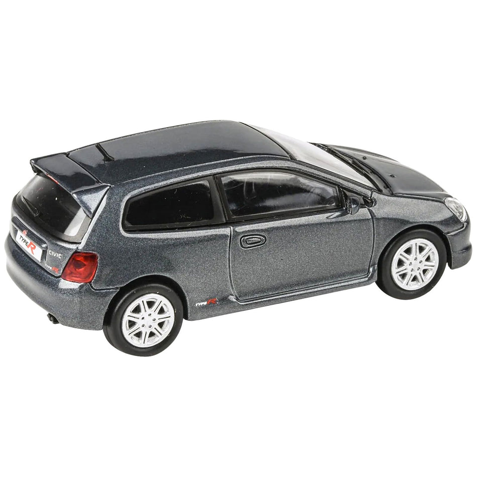 2001 Honda Civic Type R EP3 Cosmic Gray Metallic 1/64 Diecast Model Car by Paragon Models