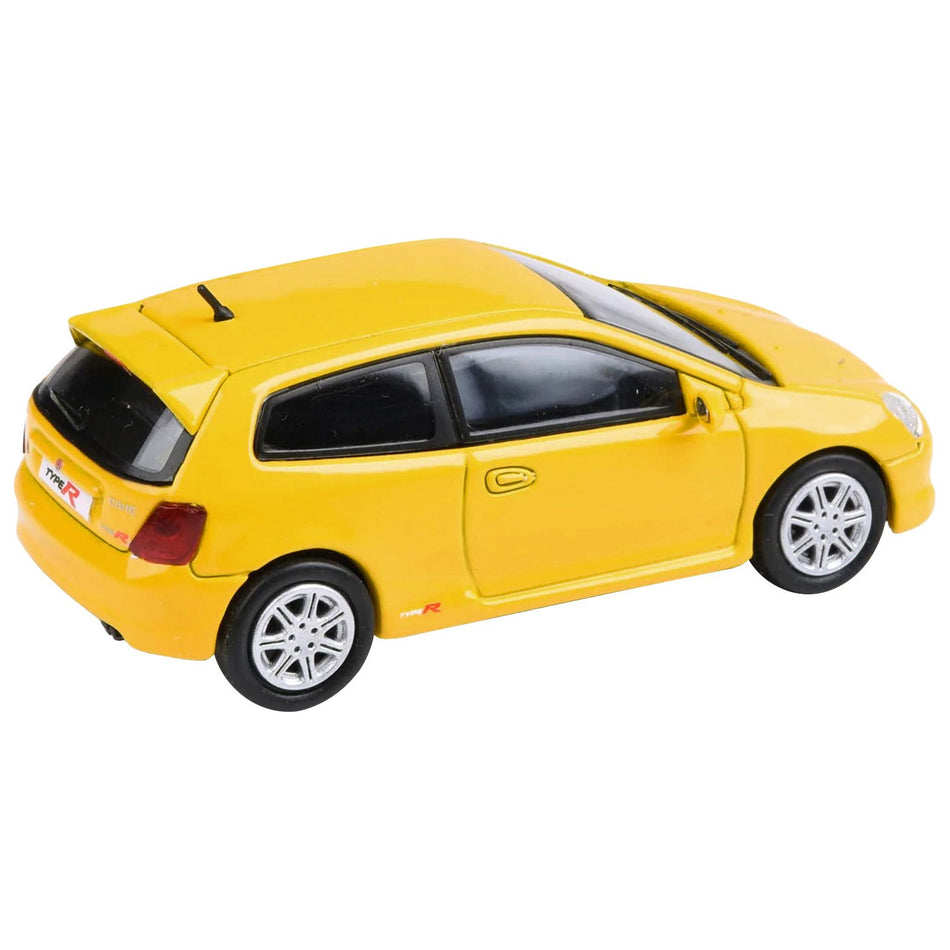 2001 Honda Civic Type R EP3 Sunlight Yellow 1/64 Diecast Model Car by Paragon Models