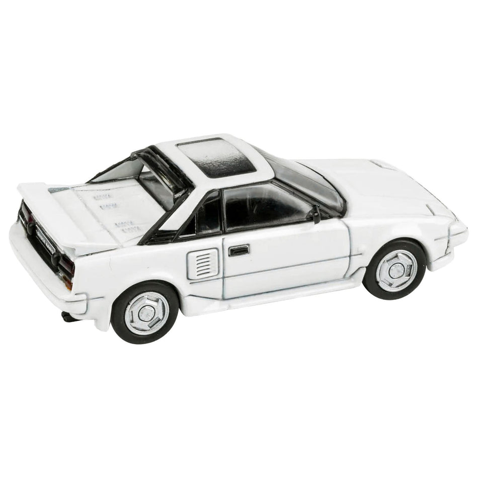 1985 Toyota MR2 MK1 Super White with Sunroof 1/64 Diecast Model Car by Paragon Models